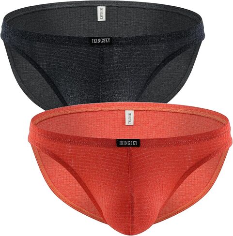 IKINGSKY Men's Big Pouch Briefs Sexy Bulge Underwear High Stretch Mens Bikini Under Panties in Kuwait