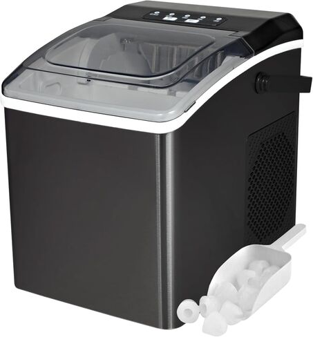 Koolatron KIM-26B Compact Countertop Ice Maker with Digital Controls, 2.5 Liters, Black in Saudi Arabia