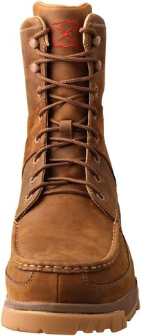 Twisted X 8-Inch Composite Toe Work Boots for Men, Handcrafted Full-Grain Leather Steel Toe Boots with CellStretch Comfort Technology, Compression EVA Midsole, and Removable Footbed, Distressed Saddle, 11 W in Saudi Arabia