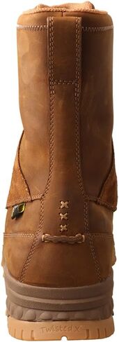 Twisted X 8-Inch Composite Toe Work Boots for Men, Handcrafted Full-Grain Leather Steel Toe Boots with CellStretch Comfort Technology, Compression EVA Midsole, and Removable Footbed, Distressed Saddle, 11 W in Saudi Arabia