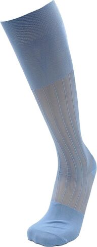 Mona's Choice 3-Pack Mens Sheer Nylon Dress Socks (Navy Striped) in Saudi Arabia