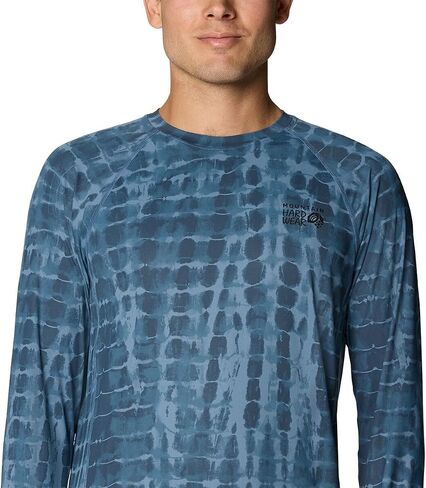 Mountain Hardwear Men's Crater Lake Long Sleeve Crew Shirt for Hiking, Camping, Outdoor Adventures, and Casual Wear in Kuwait