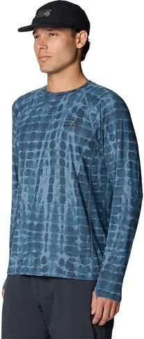 Mountain Hardwear Men's Crater Lake Long Sleeve Crew Shirt for Hiking, Camping, Outdoor Adventures, and Casual Wear in Kuwait