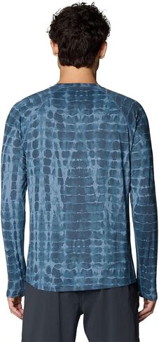 Mountain Hardwear Men's Crater Lake Long Sleeve Crew Shirt for Hiking, Camping, Outdoor Adventures, and Casual Wear in Kuwait