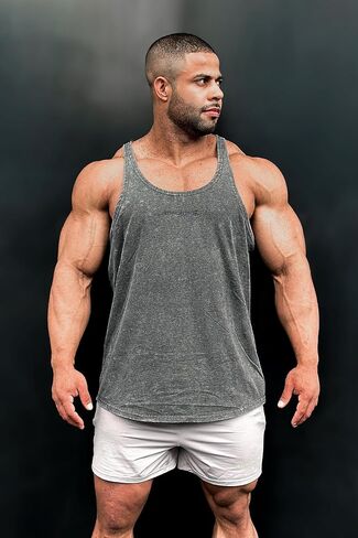 Jed North Bodybuilding Stringer Gym Tank Top Singlet Racerback in Kuwait
