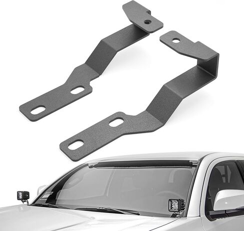 Ditch Light Brackets Hood Brackets Mount Bracket for Auxiliary Offroad LED LED LED LEG LIGHTING FIND مع 2009-2018 DODGE RAM 1500 ، 2019-2024 RAM1500 Classic ، 2010-2018 RAM 2500 3500 (Black) in Saudi Arabia
