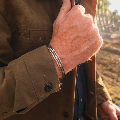 Montana Silversmiths Mens Legacy Weave Bracelet in Saudi Arabia