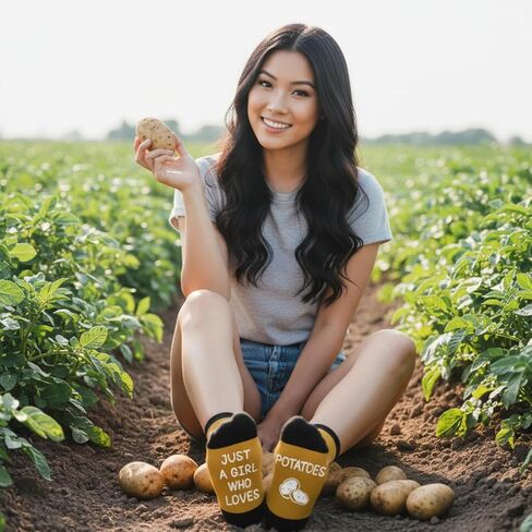 HAPPYPOP Sunflower Gifts For Women Girls - Funny Sunflower Socks, Sunshine Gift For Flower Lovers, Plant Sock For Gardening Enthusiasts in Saudi Arabia