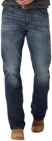 Wrangler Men's Retro Layton Slim Fit Bootcut Jeans Big Indigo 44W x 34L in Saudi Arabia