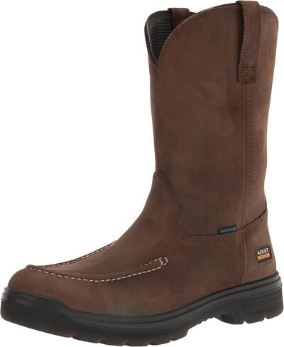 Ariat Mens Turbo Moc Toe Waterproof Work Boot Mocha 8.5 Wide in Saudi Arabia