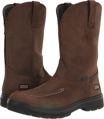 Ariat Mens Turbo Moc Toe Waterproof Work Boot Mocha 8.5 Wide in Saudi Arabia