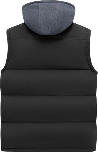 سترة منتفخة بغطاء للرأس للرجال من Wantdo معاطف شتوية خفيفة الوزن وسترة منتفخة دافئة in Kuwait