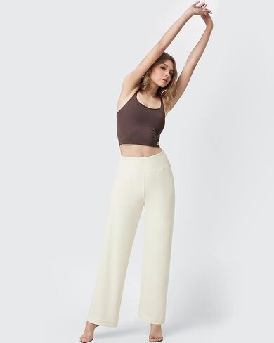SUUKSESS Women Casual Wide Leg Pants 2025 High Waisted Lounge Work Pant with Pockets in Saudi Arabia
