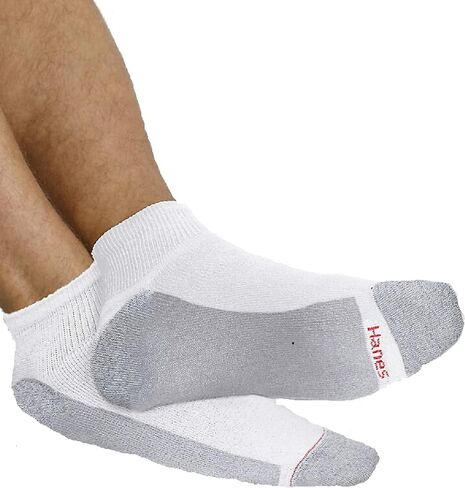 جوارب للكاحل كبيرة وطويلة للرجال 10 قطع من Hanes Ultimate in Saudi Arabia