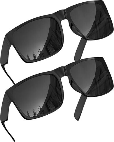 grinderPUNCH XL Men's Big Wide Frame Black Sunglasses - Extra Large Square 148mm in Saudi Arabia