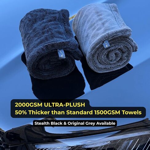 Sleek Max Dry 2K – 2000GSM Microfiber Car Drying Towel (20"x31"), Ultra Absorbent in Saudi Arabia