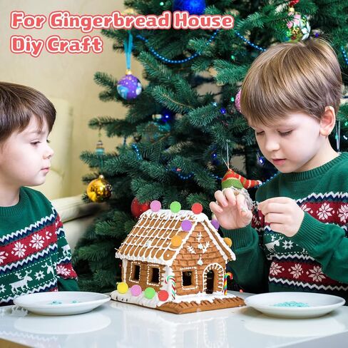 Giegxin 60 Pcs Christmas Fake Candy Mini Christmas Candy Cane Gumdrops Decor Colorful Fake Gumdrops Spice Drops Ornaments for DIY Craft Xmas Tree Hanging Party Decoration(Gummy) in Saudi Arabia
