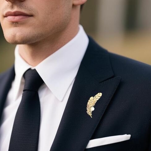 الذهب ورقة بروش دبابيس للنساء كريستال مكعب زركونيا المياه العذبة اللؤلؤ التلبيب دبابيس التبعي البدلة البلوزات Broche فساتين السترات المعاطف زي الزفاف حفلة عيد ميلاد مجوهرات السيدات الهدايا in Kuwait