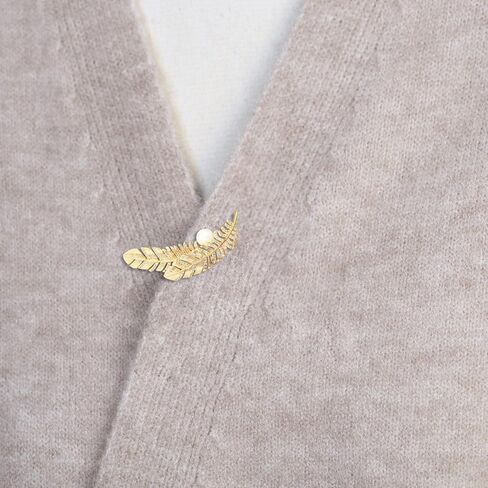 الذهب ورقة بروش دبابيس للنساء كريستال مكعب زركونيا المياه العذبة اللؤلؤ التلبيب دبابيس التبعي البدلة البلوزات Broche فساتين السترات المعاطف زي الزفاف حفلة عيد ميلاد مجوهرات السيدات الهدايا in Kuwait