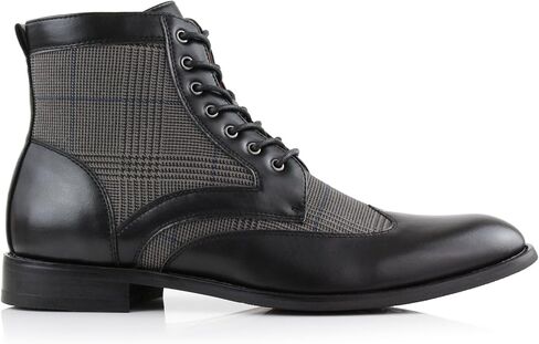 Ferro Aldo Raymond MFA806031 Mens Casual Brogue Mid-Top Lace-Up Uniform Dress Boots in Kuwait