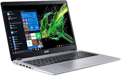Acer Aspire 5 A515-55-56VK، شاشة 15.6 بوصة عالية الدقة IPS، الجيل العاشر Intel Core i5-1035G1، 8 جيجابايت DDR4، 256 جيجابايت NVMe SSD، Intel Wireless WiFi 6 AX201، قارئ بصمات الأصابع، لوحة مفاتيح بإضاءة خلفية، Windows 10 Home in Kuwait