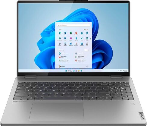 لينوفو 2023 أحدث لاب توب يوجا 7i 2 في 1، شاشة لمس 16 بوصة 2.5 كيه، معالج انتل كور i7-1260P، ذاكرة الوصول العشوائي DDR5 16 جيجا، 2 تيرابايت اس اس دي، لوحة مفاتيح بإضاءة خلفية، ويندوز 11 هوم، رمادي قطبي in Saudi Arabia