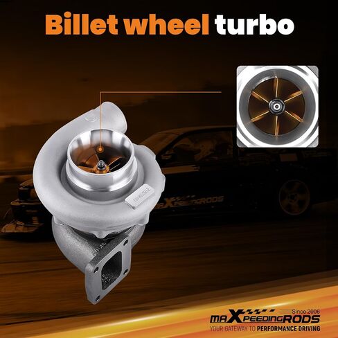 شاحن توربيني maxpeedingrods T76 T4 مزود بحشيات لمحركات 6/8 أسطوانات فوق 3.0 لتر V6 V8، سلسلة VL الأساسية in Saudi Arabia