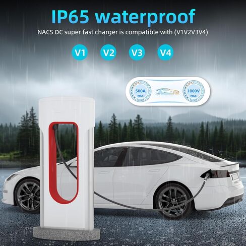 محول J1772 إلى Tesla، محول شاحن محمول لمحولات الشحن Nacs 80A 250V المتوافقة مع طراز Tesla S 3 X Y وجميع Ev في تحالف NACS in Saudi Arabia