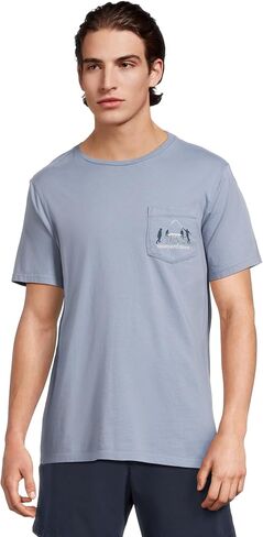 تيشيرت جيب رجالي بأكمام قصيرة من Vineyard Vines على شكل Beer Die Scenic in Saudi Arabia