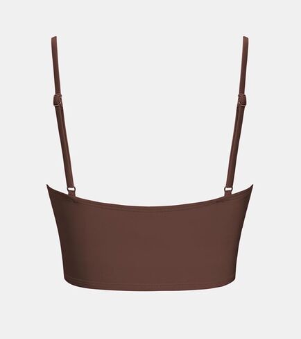 CUPSHE Womens Bikini Top Swimsuit Ruching Bandeau Top Spaghetti Adjustable Straps in Saudi Arabia
