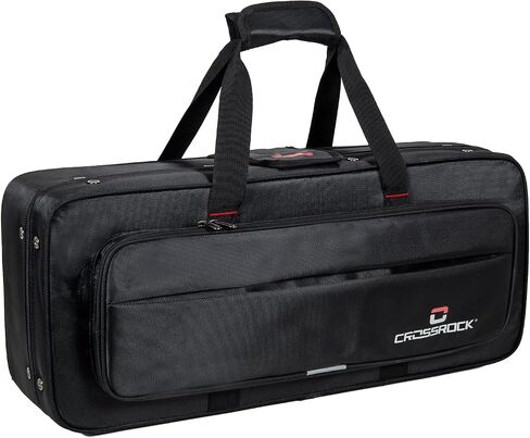 Crossrock Lightweight Foam Case fits Bb Tenor Saxophone-with Removable Shoulder Straps, Storage Compartment & External Pocket-Dark Grey(CRP200TSDG-R) in Saudi Arabia