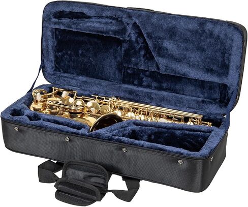 Crossrock Lightweight Foam Case fits Bb Tenor Saxophone-with Removable Shoulder Straps, Storage Compartment & External Pocket-Dark Grey(CRP200TSDG-R) in Saudi Arabia