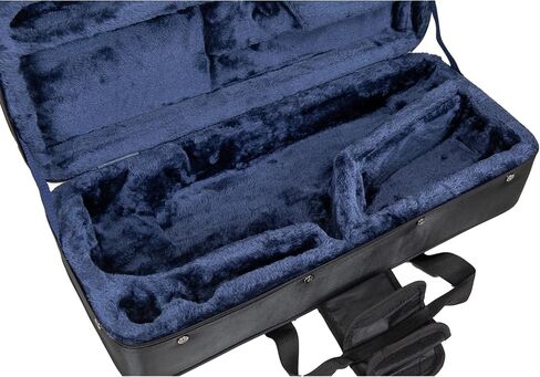Crossrock Lightweight Foam Case fits Bb Tenor Saxophone-with Removable Shoulder Straps, Storage Compartment & External Pocket-Dark Grey(CRP200TSDG-R) in Saudi Arabia