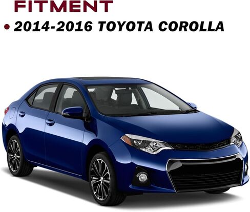 مجموعة المصابيح الأمامية JSBoyat لعام 2014 2015 2015 Toyota Corolla Base/CE/C/LE ECO/LE/L/S Plus/S/Sedan 4-DOOR LED SDEAR و SARPANGER in Kuwait
