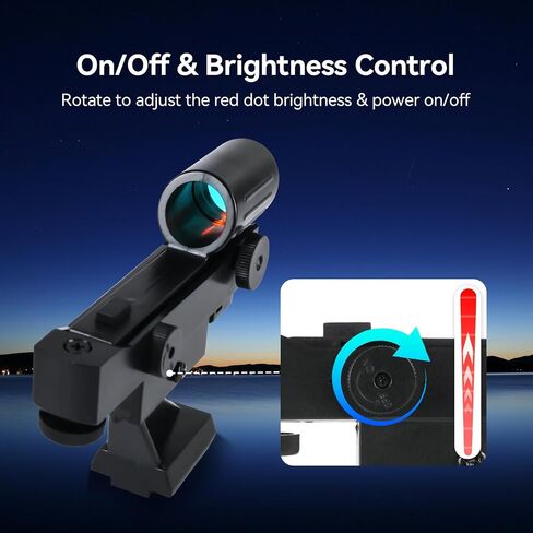 SVBONY Red Dot Finderscope, Star Pointer Compatible for Celestron 80EQ 80DX 90DX SE SLT Astronomical Telescopes, Astronomical Telescope Accessories with Slide-in Bracket in Saudi Arabia