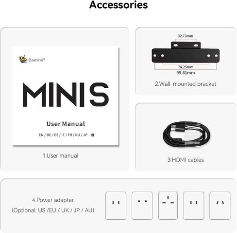 Beelink MINI S13 Mini PC with N150 Processor, 16G DDR4 500G SSD W11 Home | WiFi6+BT5.2+Dual 2.5G LAN Business Mini Computer, Win11 Home Small PC for Daily Work/HTPC/Home Server Micro PC in Kuwait