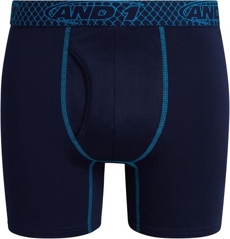 AND1 Men’s Underwear – Performance Compression Boxer Briefs, Functional Fly (6 Pack) in Kuwait