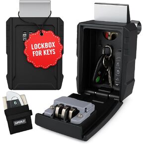 SUPERLIT Portable Punch Button Combination Window and Wall Lock Box, Great for Ride Share, Turo, GetAround in Kuwait