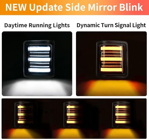 LED LED TOR MIRROR LIGHT LIGHTIVE LIGHT مع ضوء 2008-2016 F250 F350 F450 F550 Super Duty 2013-22 in Kuwait