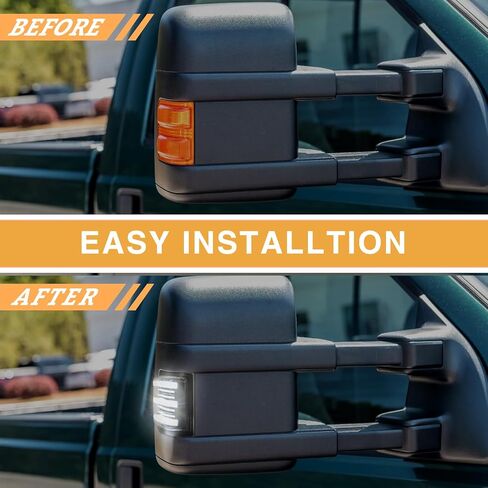 LED LED TOR MIRROR LIGHT LIGHTIVE LIGHT مع ضوء 2008-2016 F250 F350 F450 F550 Super Duty 2013-22 in Kuwait