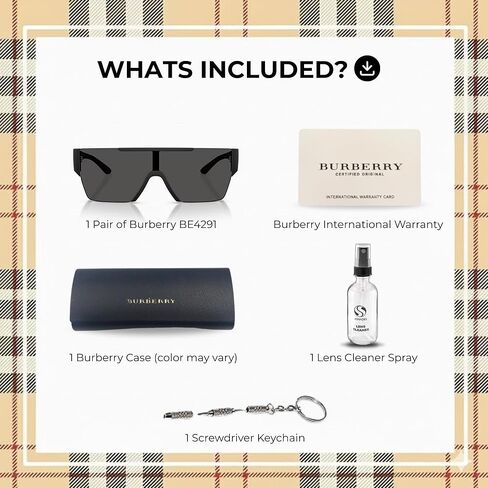BURBERRY BE4291 Rectangle Shape Nylon Sunglasses with Luxury Eyewear Kit in Saudi Arabia