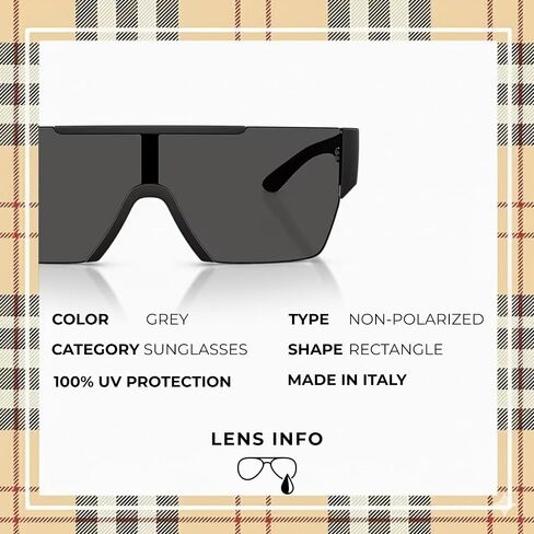 BURBERRY BE4291 Rectangle Shape Nylon Sunglasses with Luxury Eyewear Kit in Saudi Arabia