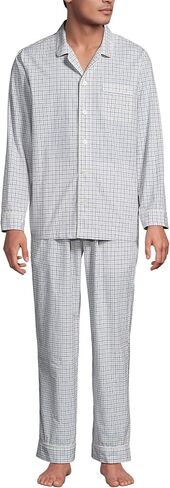 Lands' End Men's Long Sleeve Essential Pajama Set in Saudi Arabia