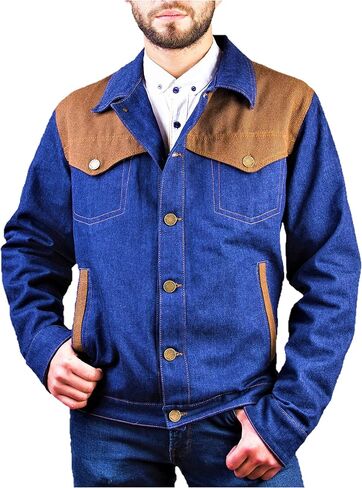 Alpaca Denim Jacket for Men. Only Denim with Alpaca Jacket worldwide! 100% Peruvian Alpaca. US size chart for a great fit! in Saudi Arabia