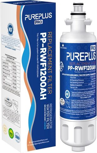 PUREPLUS LT700P NSF 53&42 Certified Replacement for LG ADQ36006101 Kenmore 469690, ADQ36006102, LFXS30766S, LFX28968ST, LFX31925ST, LFX31945ST, LT120F Refrigerator Water and Air Filter Combo, 3Pack in Saudi Arabia