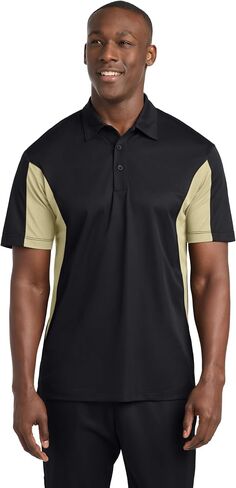 SPORT-TEK Men's Side Blocked Micropique Sport Wick Polo in Saudi Arabia