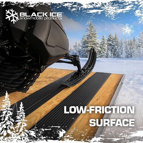 Black Ice 7' 10" L Snowmobile Ski Carbide Glide Protector Guides - 4 Pack in Saudi Arabia