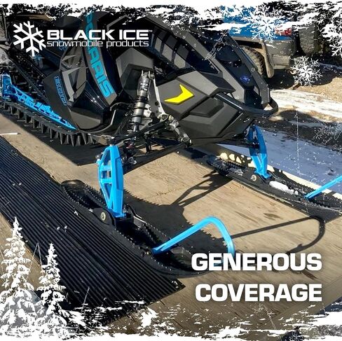 Black Ice 7' 10" L Snowmobile Ski Carbide Glide Protector Guides - 4 Pack in Saudi Arabia