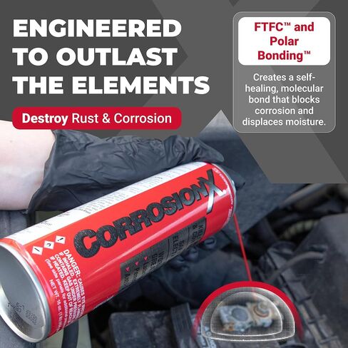 CorrosionX Corrosion Technologies 90102 (16 oz aerosol) – Multi-Purpose Lubricant, Penetrant, Rust and Corrosion Preventative | Industrial Strength | Marine Grade | Cleans Lubricates Protects in Saudi Arabia