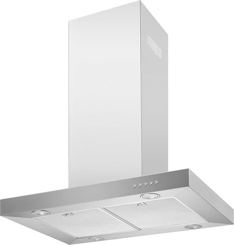 Blue Ocean 30 "RH02I شفاط مطبخ مثبت على جزيرة من الفولاذ المقاوم للصدأ | 760 CFM | أداء احترافي | فتحة تهوية فوق الموقد مع 4 مصابيح LED | مروحة عادم 3 سرعات | قناة قابلة للتحويل بدون قنوات in Kuwait